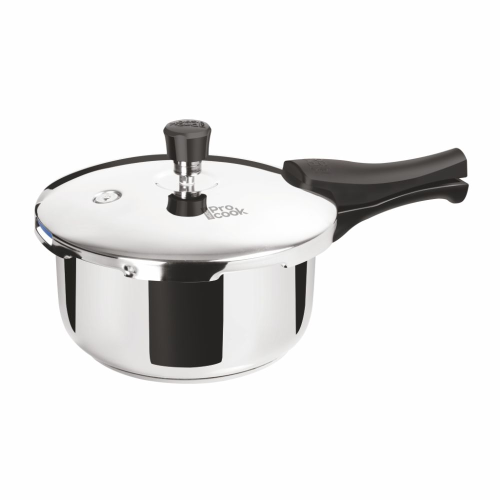 MILTON PRO COOK SANDWICH BOTTOM STAINLESS STEEL PRESSURE COOKER WITH OUTER LID 2 L INDUCTION BOTTOM